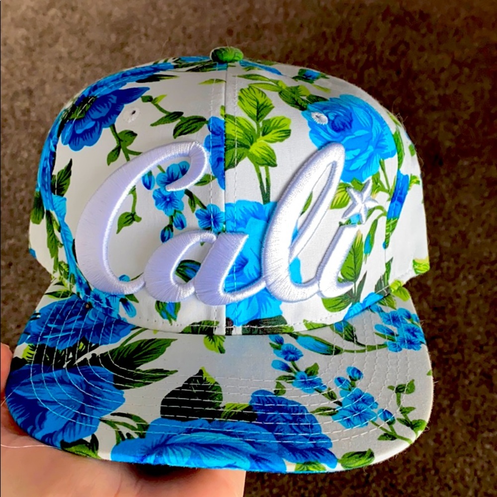 Blue Cali Flat Bill Hat